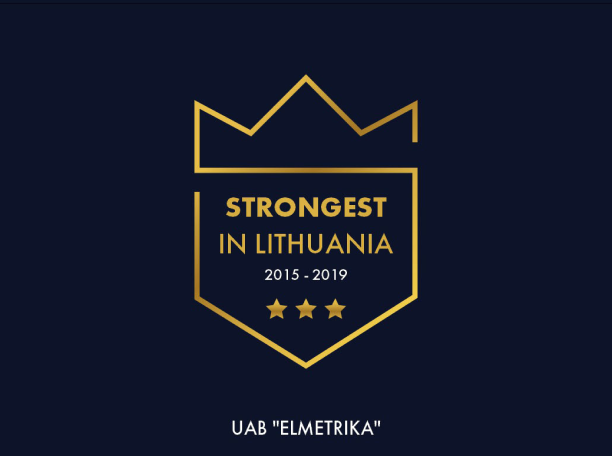 Sertifikatas strongest 2015-2019